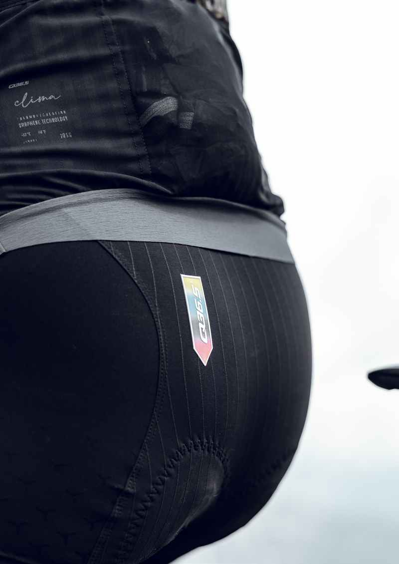 Q36.5 Salopette Dottore CLIMA Bib Shorts : BLACK-4